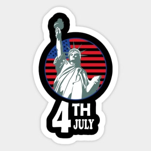 4th of July - independence day Sticker